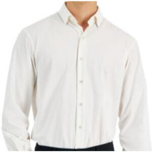 Alfani Regular Fit Travel Ready 2 Solid Dress Shirt